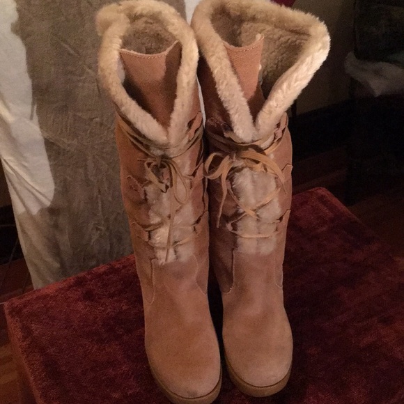 Michael Kors Fleece Lined Suede Boots - Picture 3 of 6